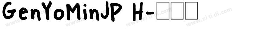 GenYoMinJP H字体转换